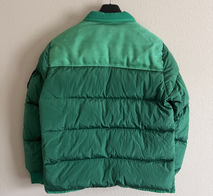 Stone Island Panama Nylon Metal Down Jacket In Green
