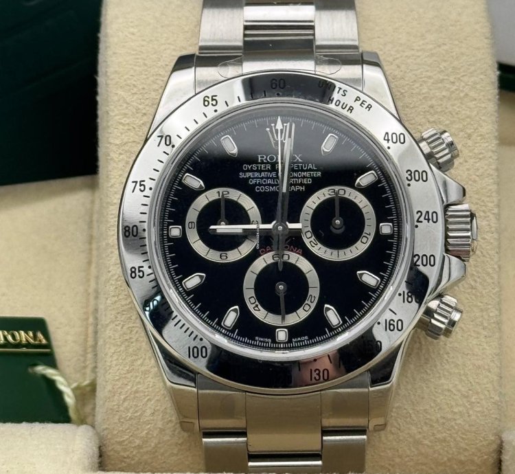 Rolex Daytona Unworn Stickers Original Purchase Receipt In Stock