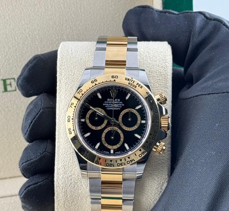 Rolex Daytona Yellow Gold And Steel Black Dial 126503