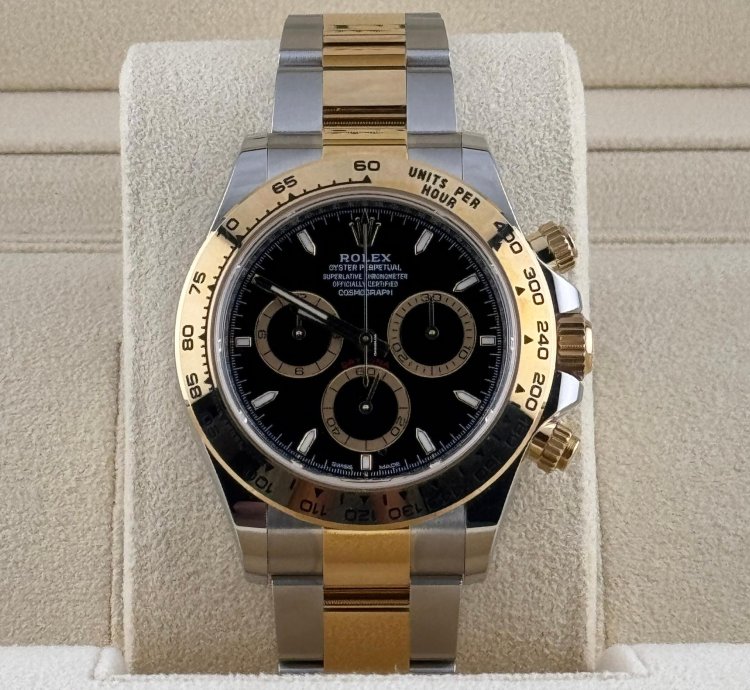 Rolex Daytona Yellow Gold And Steel Black Dial 126503