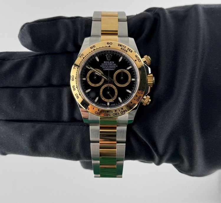 Rolex Daytona Yellow Gold And Steel Black Dial 126503