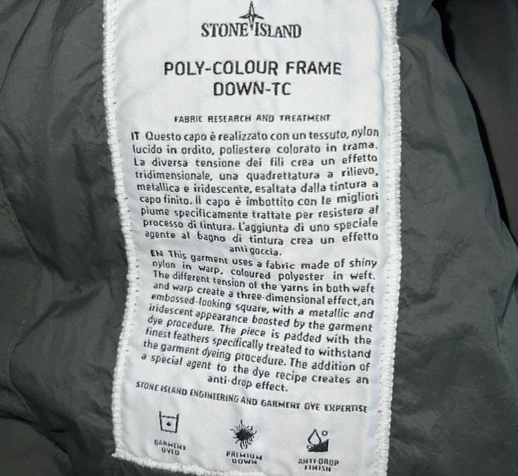 Stone Island Poly Colour Frame Down Tc Jacket