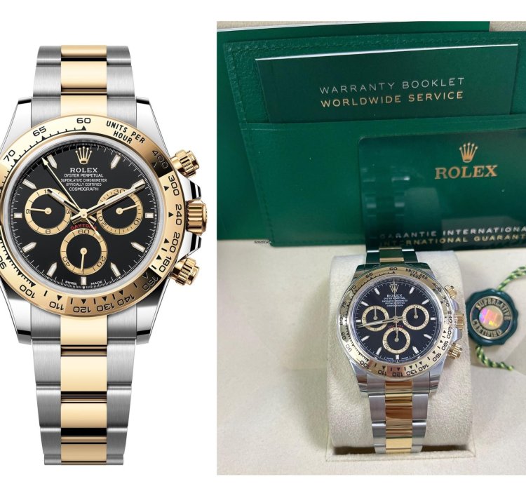 Rolex Daytona Yellow Gold And Steel Daytona Black Index Dial - Oyster Bracelet 126503