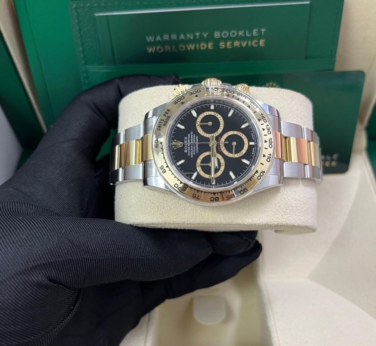 Rolex Daytona Yellow Gold And Steel Daytona Black Index Dial - Oyster Bracelet 126503