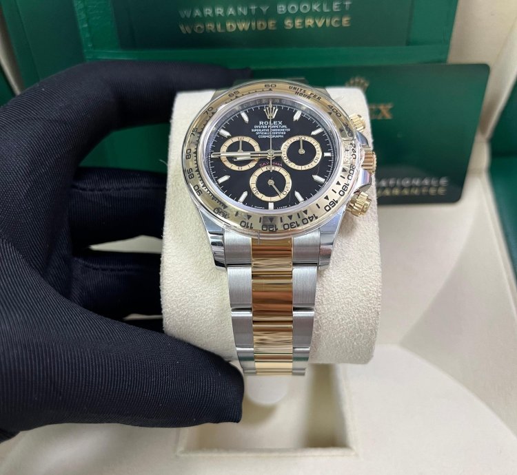 Rolex Daytona Yellow Gold And Steel Daytona Black Index Dial - Oyster Bracelet 126503