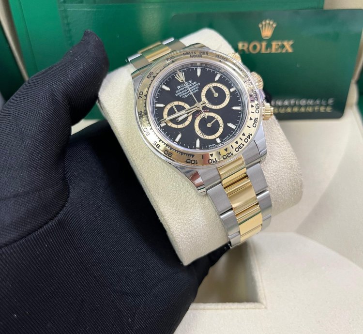 Rolex Daytona Yellow Gold And Steel Daytona Black Index Dial - Oyster Bracelet 126503