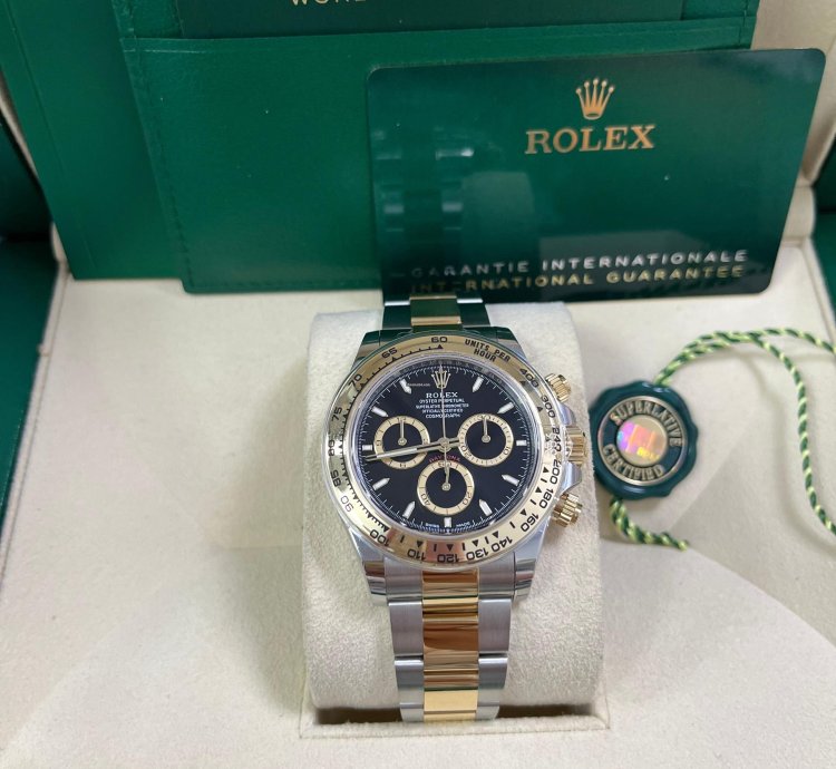 Rolex Daytona Yellow Gold And Steel Daytona Black Index Dial - Oyster Bracelet 126503
