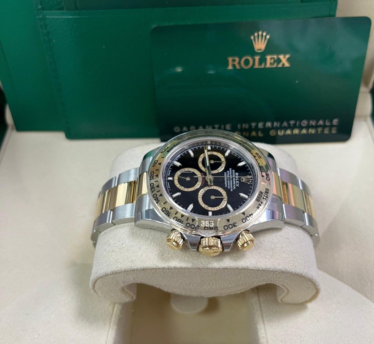 Rolex Daytona Yellow Gold And Steel Daytona Black Index Dial - Oyster Bracelet 126503
