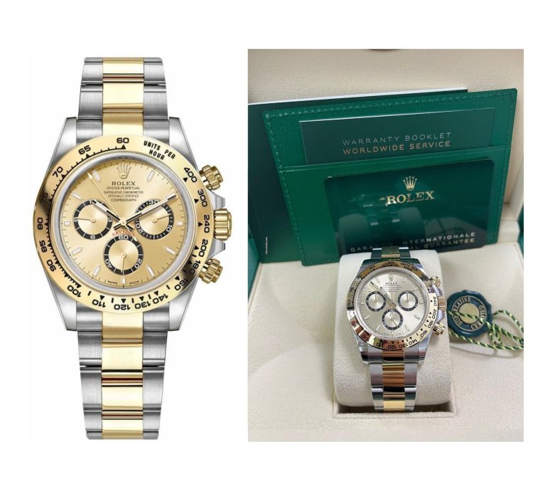 Rolex Daytona Yellow Rolesor Cosmograph Daytona Golden Index Dial Oyster Bracelet 126503