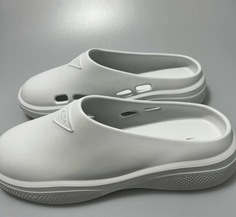 Prada Mellow Rubber Mules Shoes White Men Eu 43 Us 10 625