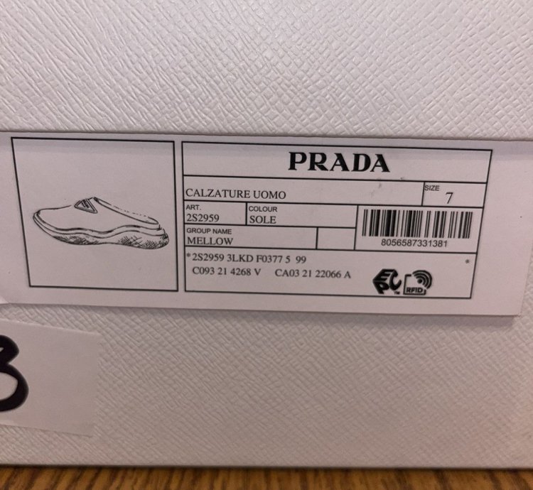 Prada Mellow Rubber Slip On