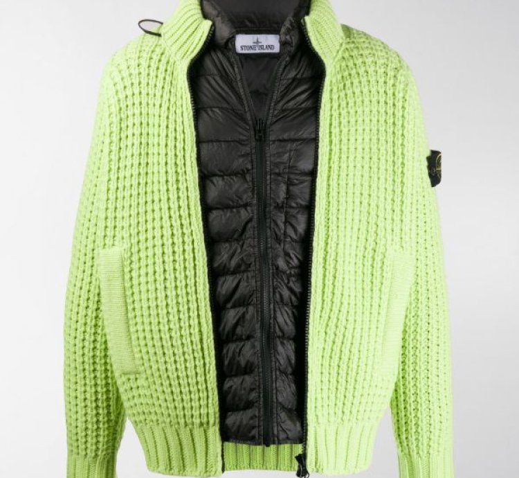 Stone Island President Knit 3in1 Jacket Green Size