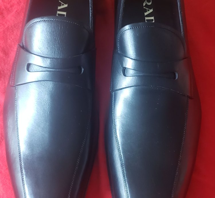 Prada Men Leather Shoes Size Uk9 Us10 New Old Stock
