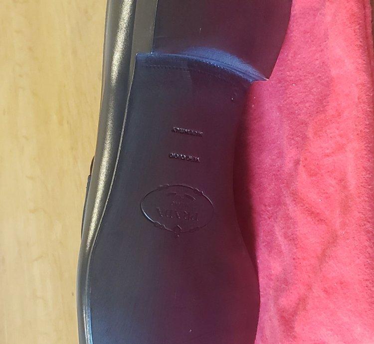 Prada Men Leather Shoes Size Uk9 Us10 New Old Stock