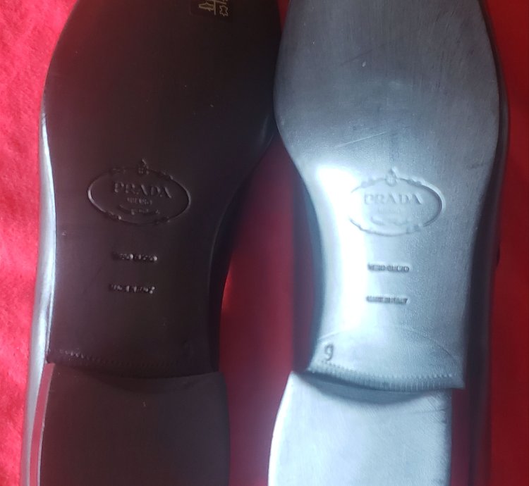 Prada Men Leather Shoes Size Uk9 Us10 New Old Stock