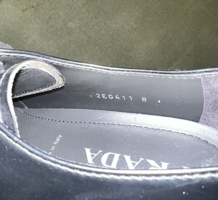 Prada Mens Leather Monolith Spazzolato Lace-up Derby