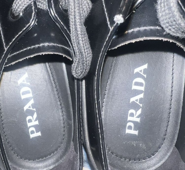 Prada Mens Leather Monolith Spazzolato Lace-up Derby