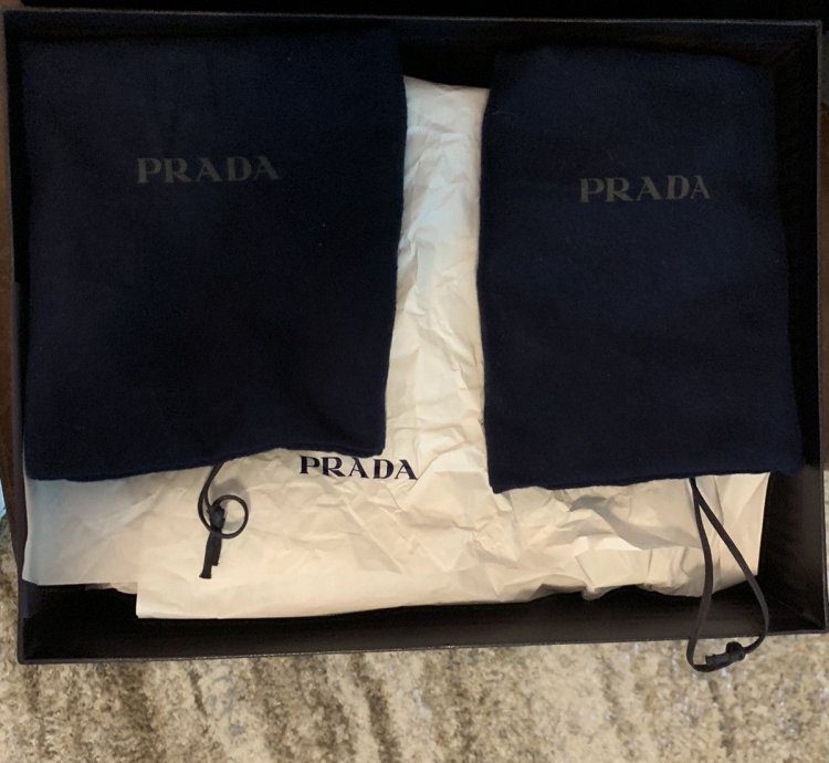 Prada Mens Monolith Brushed Leather Loafers