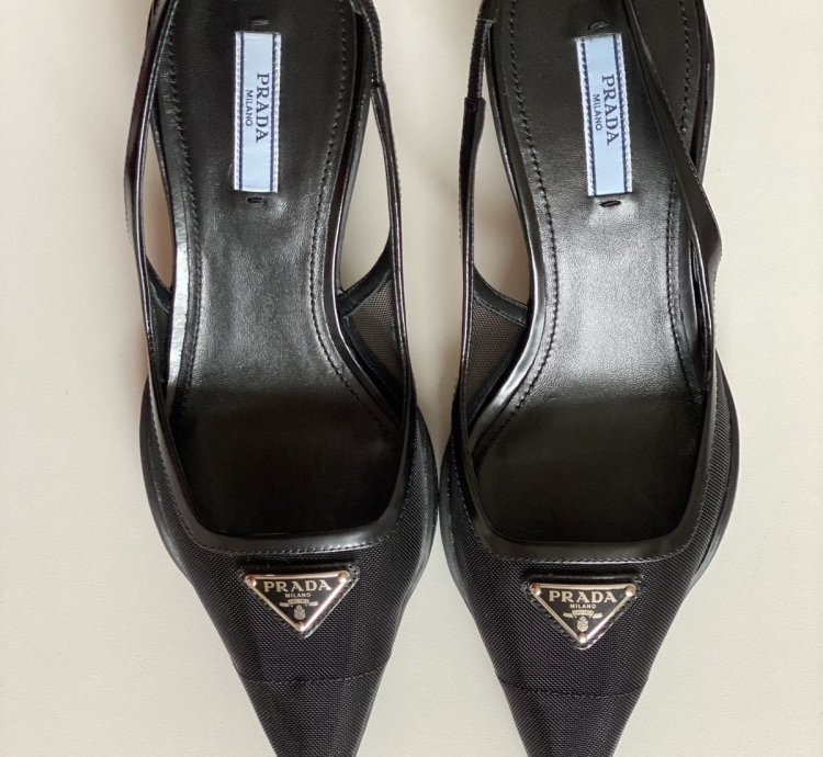 Prada Mesh Heels
