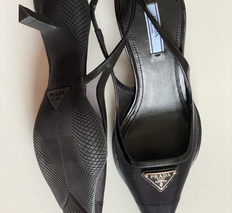 Prada Mesh Heels