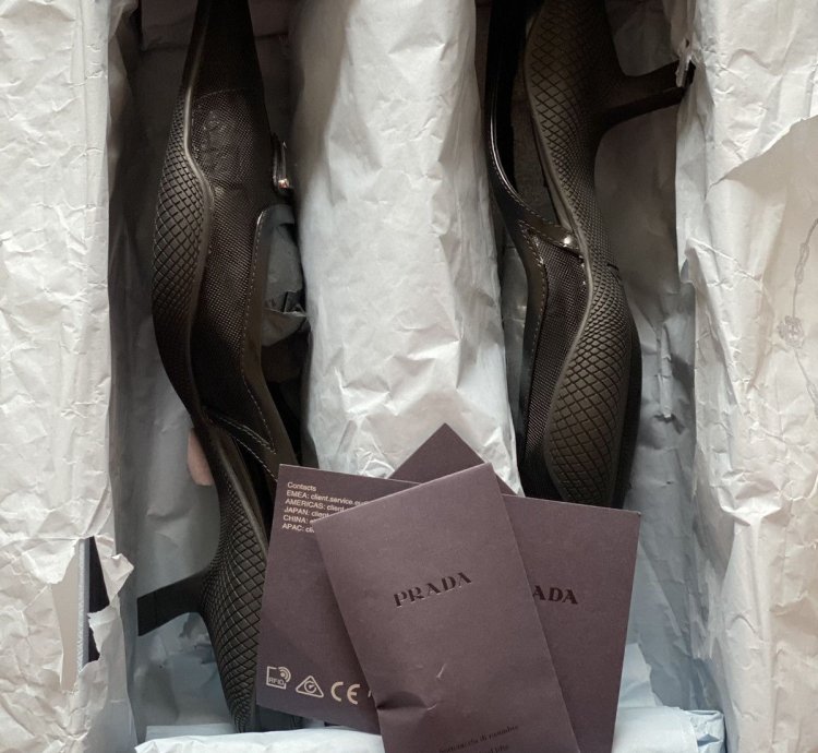Prada Mesh Heels