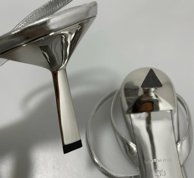 Prada Metallic Leather Logo Sandals Women Eu 39 Us 9 1050
