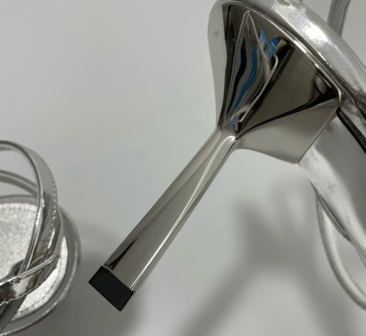 Prada Metallic Leather Logo Sandals Women Eu 39 Us 9 1050