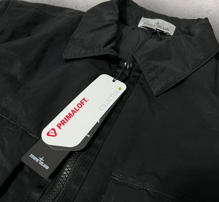 Stone Island Q0321 Opaque Nylon Twill Jacket With Primaloft