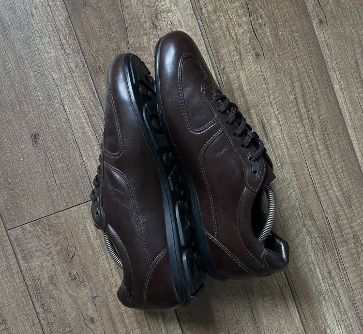 Prada Milano Leather Low Casual Shoes Sneakers