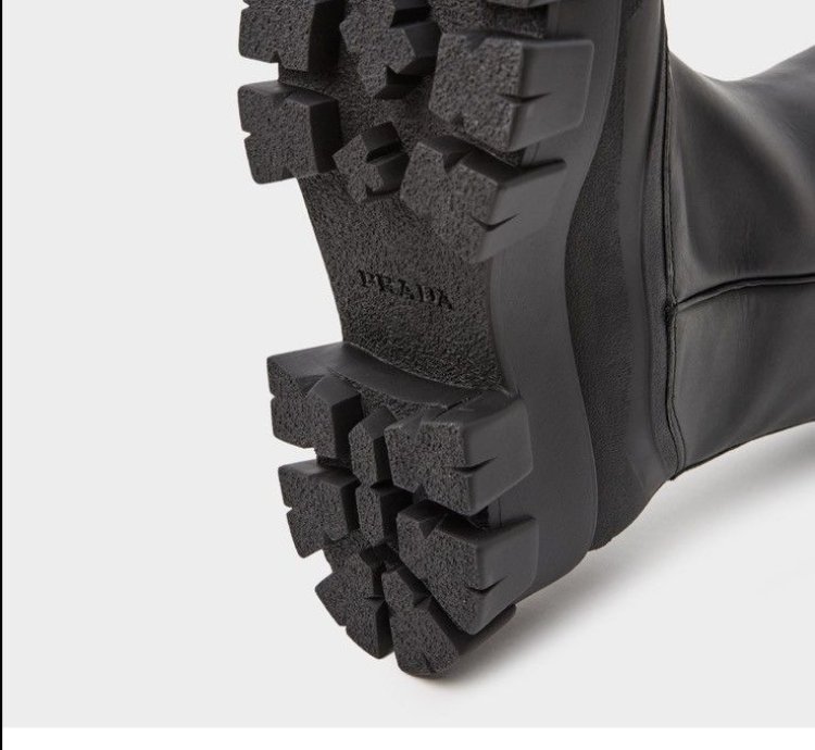 Prada Monolith Aw20 Womens Shearling Winter Boots