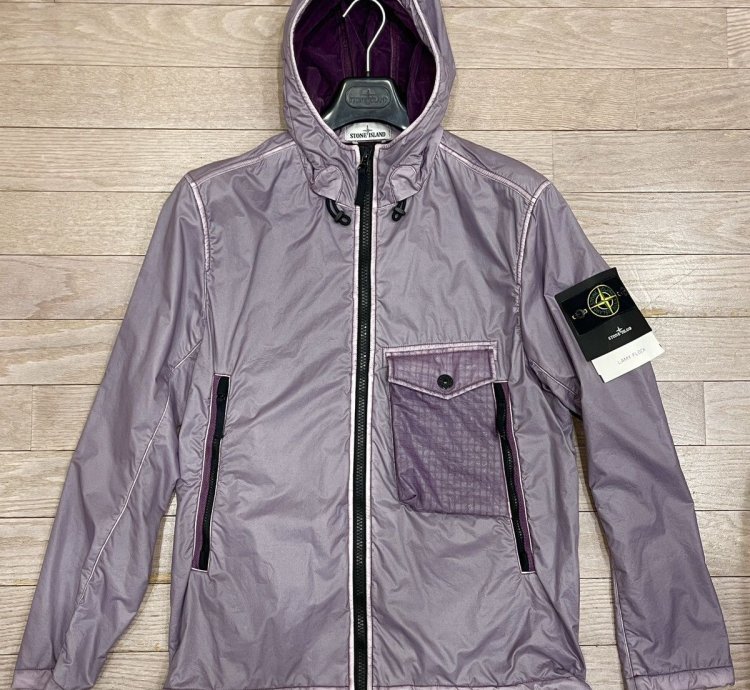 Stone Island Rare Lamy Flock Jacket Sz Purple Lavender