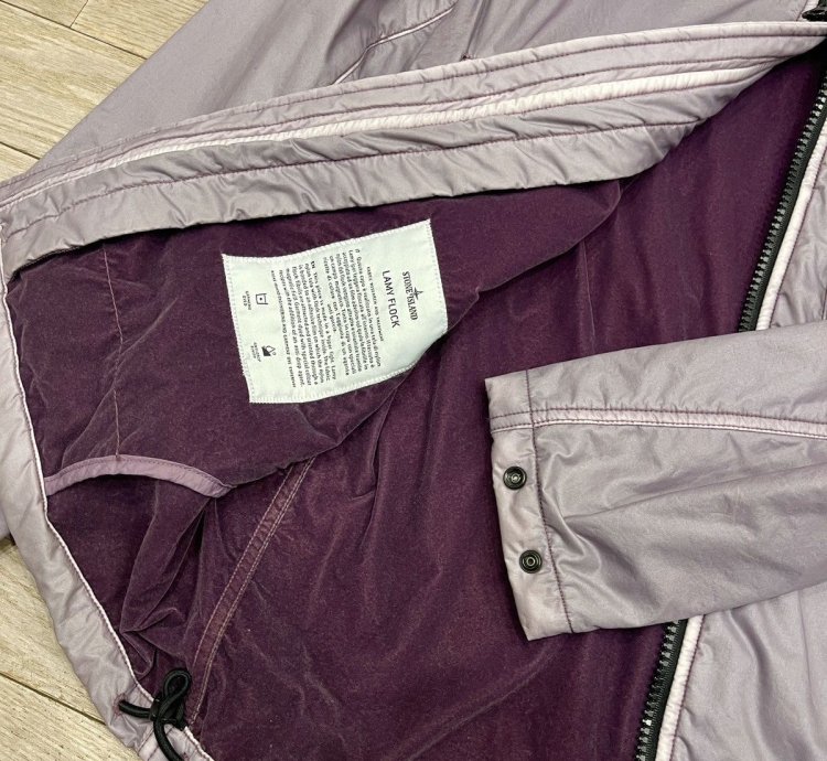 Stone Island Rare Lamy Flock Jacket Sz Purple Lavender
