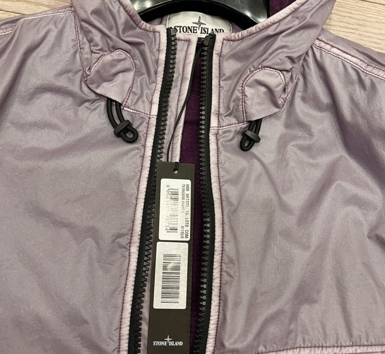 Stone Island Rare Lamy Flock Jacket Sz Purple Lavender