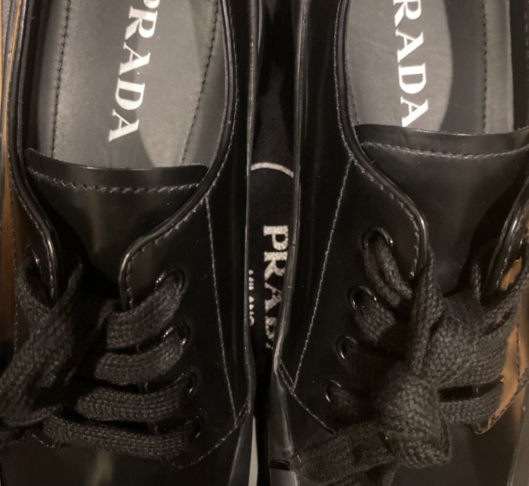 Prada Monolith Boot Brushed Leather Derby Shoes