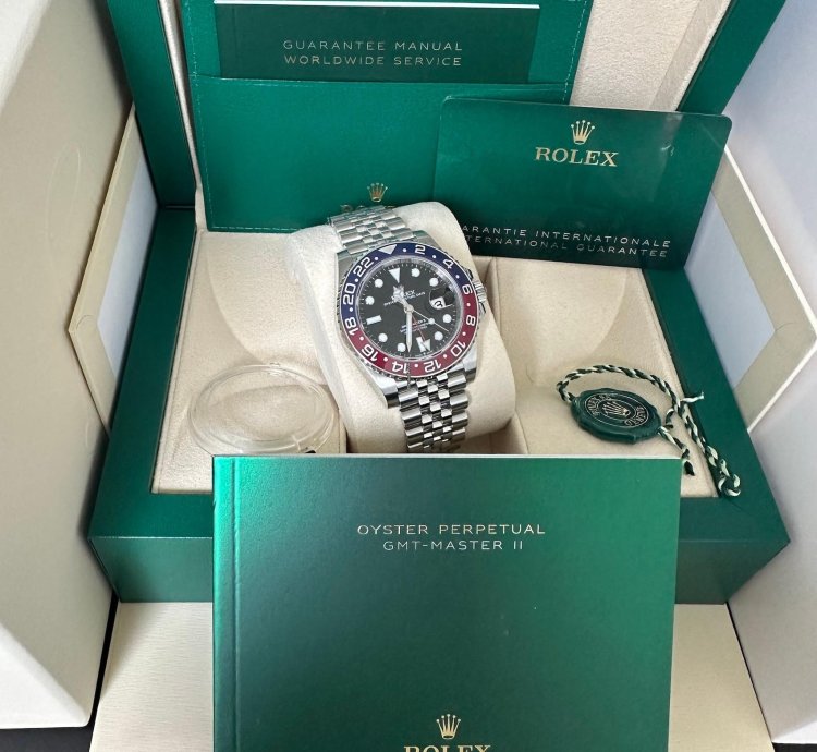 Rolex Gmt-master Ii 126710blro Pepsi Eu 12 2023 Ungetragen Schlie Verklebt