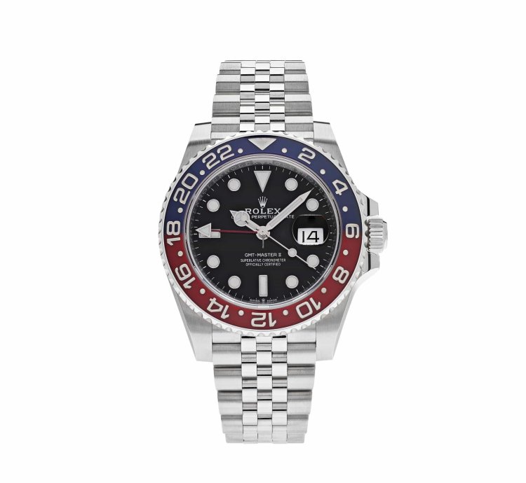 Rolex Gmt-master Ii 126710blro Pepsi Stainless Steel Black Dial Jubilee