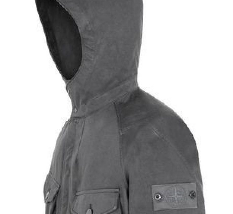 Stone Island Raso Gommato Double Ghost Piece Hooded Jacket