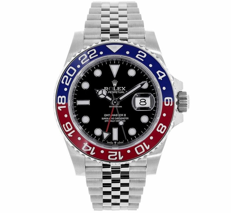 Rolex Gmt-master Ii 126710blro Steel Pepsi Black Dial 40 Mm