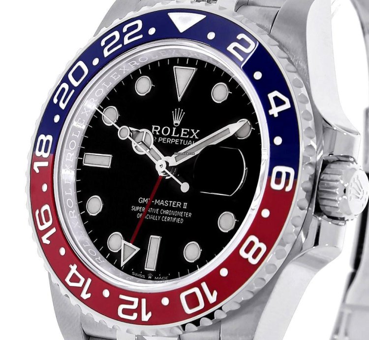 Rolex Gmt-master Ii 126710blro Steel Pepsi Black Dial 40 Mm