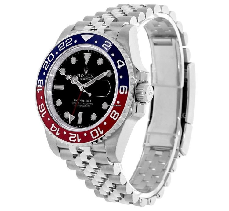 Rolex Gmt-master Ii 126710blro Steel Pepsi Black Dial 40 Mm