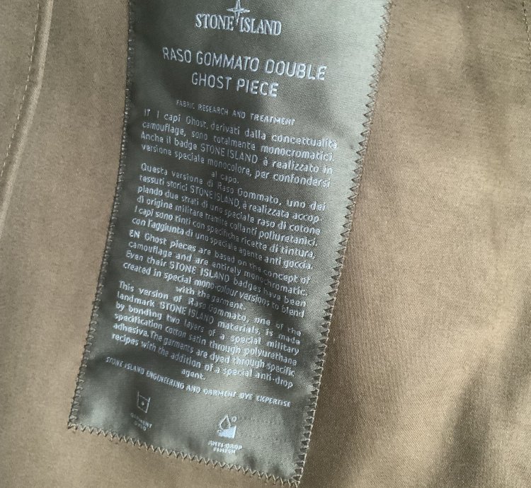 Stone Island Raso Gommato Double Ghost Piece Jacket
