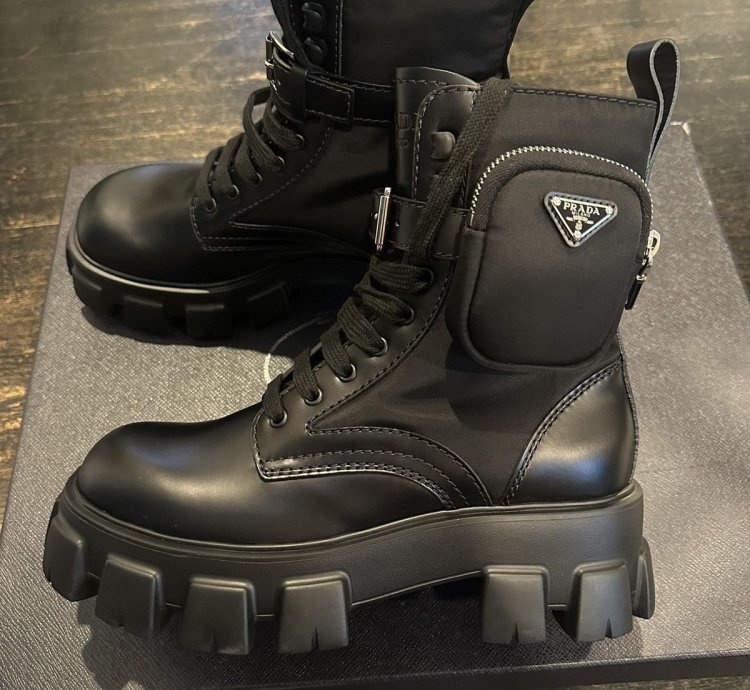 Prada Monolith Combat Boot