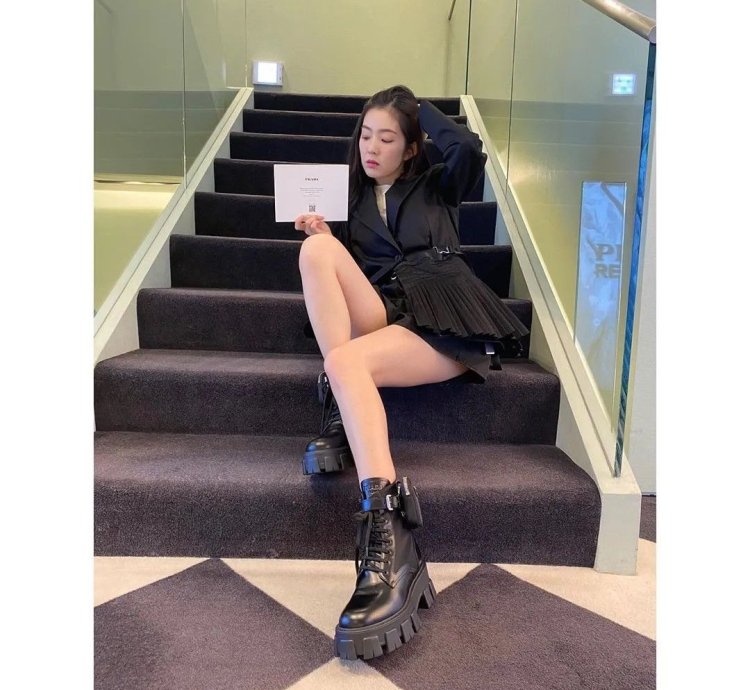 Prada Monolith Combat Boot