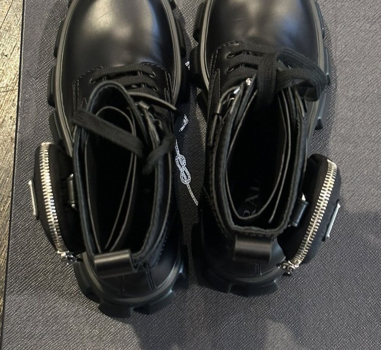 Prada Monolith Combat Boot