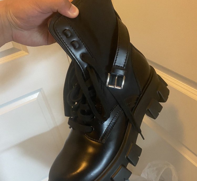 Prada Monolith Combat Boots