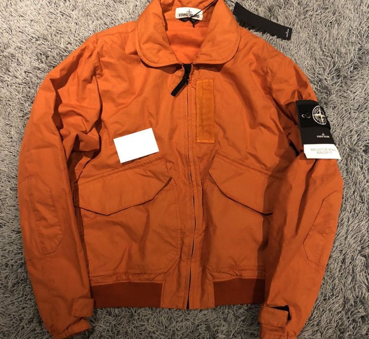 Stone Island Reflective Bomber Badge Jacket Outerwear Bnwt