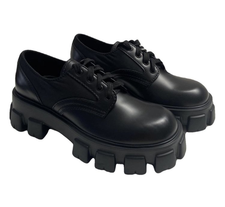 Prada Monolith Derby Lace Up 9 5