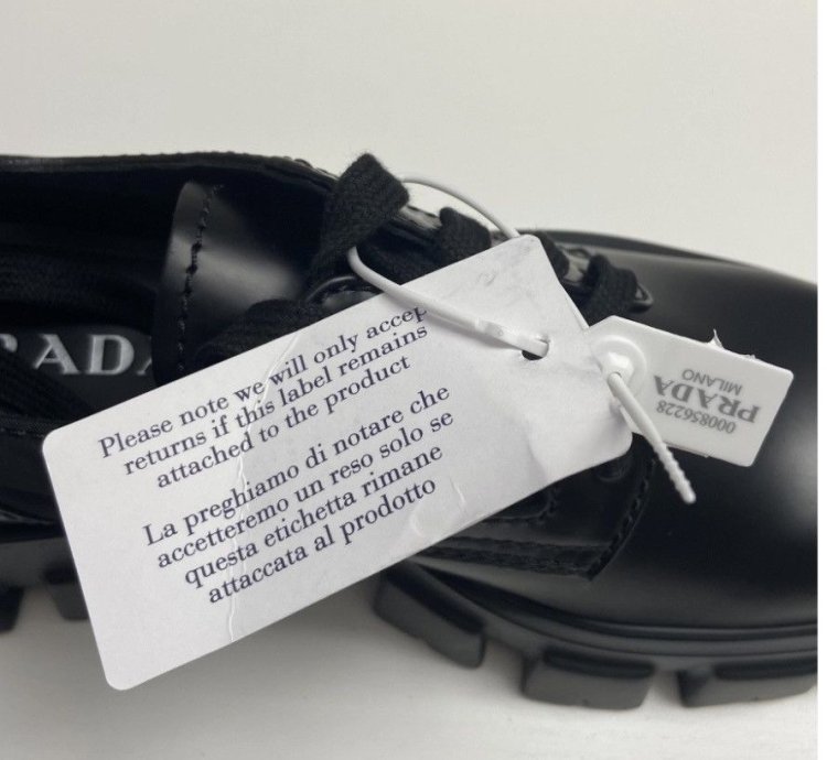 Prada Monolith Derby Lace Up 9 5