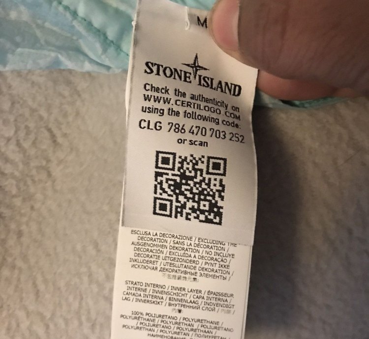 Stone Island Reflective Grid On Lamy-tc Jacket Aqua