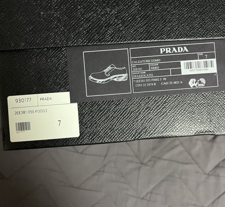 Prada Monolith Lace Up Derby Shoes Black